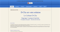Desktop Screenshot of cabinet-dclic.com